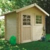 Abri De Jardin En Bois Massif 28mm Saran Porte Simple 5,9m² SOLID -Jardin Soldes abri de jardin en bois massif 28mm saran porte simple 59m solid