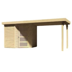 Abri De Jardin En Bois Massif 4,62m² Schwandorf 3 Avec Appentis 280cm – Karibu -Jardin Soldes abri de jardin en bois massif 462m schwandorf 3 avec appentis 280cm woodfeeling 3
