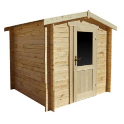 Abri De Jardin En Bois Massif 4m² PRIMO - Madriers 28mm Gardy Shelter -Jardin Soldes abri de jardin en bois massif 4m primo madriers 28mm gardy shelter 2