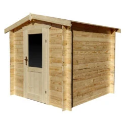 Abri De Jardin En Bois Massif 4m² PRIMO - Madriers 28mm Gardy Shelter -Jardin Soldes abri de jardin en bois massif 4m primo madriers 28mm gardy shelter 3