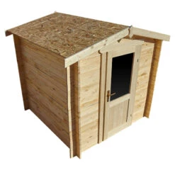 Abri De Jardin En Bois Massif 4m² PRIMO - Madriers 28mm Gardy Shelter -Jardin Soldes abri de jardin en bois massif 4m primo madriers 28mm gardy shelter 4