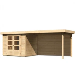Abri De Jardin En Bois Massif 5,25m² Askola 3 Avec Appentis 280cm Et Paroi Arrière – Karibu 10 Abri De Jardin En Bois Massif 5,25m² Askola 3 Avec Appentis 280cm Et Paroi Arrière – Karibu -Jardin Soldes abri de jardin en bois massif 525m askola 3 avec appentis 280cm et paroi arriere woodfeeling 2