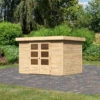 Abri De Jardin En Bois Massif 6,55m² Askola 4 – Karibu -Jardin Soldes abri de jardin en bois massif 655m askola 4 woodfeeling