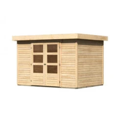 Abri De Jardin En Bois Massif 6,55m² Askola 4 – Karibu -Jardin Soldes abri de jardin en bois massif 655m askola 4 woodfeeling 2