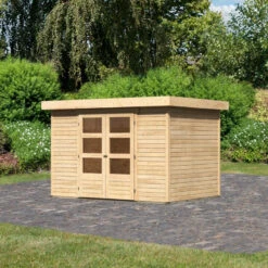 Abri De Jardin En Bois Massif 6,55m² Askola 4 – Karibu