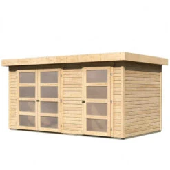 Abri De Jardin En Bois Massif 8,77m² Avec Cloison Intérieure Mühlentrup 1 – Karibu -Jardin Soldes abri de jardin en bois massif 877m avec cloison interieure muhlentrup 1 woodfeeling 3