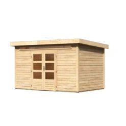Abri De Jardin En Bois Massif 8,88m² Kandern 7 – Karibu -Jardin Soldes abri de jardin en bois massif 888m kandern 7 woodfeeling 2