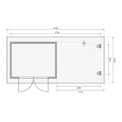 Abri De Jardin En Bois Massif Anthracite 7,04m² Bastrup 3 Avec Appentis 300cm – Karibu -Jardin Soldes abri de jardin en bois massif anthracite 704m bastrup 3 avec appentis 300cm woodfeeling 2