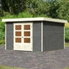 Abri De Jardin En Bois Massif Gris Terre 9,24m² Askola 6 - Karibu 2 Abri De Jardin En Bois Massif Gris Terre 9,24m² Askola 6 - Karibu -Jardin Soldes abri de jardin en bois massif gris terre 924m askola 6 woodfeeling