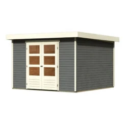 Abri De Jardin En Bois Massif Gris Terre 9,24m² Askola 6 - Karibu -Jardin Soldes abri de jardin en bois massif gris terre 924m askola 6 woodfeeling 2