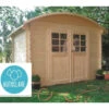 Abri De Jardin En Bois Traité Autoclave 28mm 7,09m² Toit Berceau SOLID -Jardin Soldes abri de jardin en bois traite autoclave 28mm 709m toit berceau solid