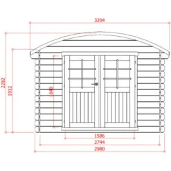 Abri De Jardin En Bois Traité Autoclave 28mm 7,09m² Toit Berceau SOLID -Jardin Soldes abri de jardin en bois traite autoclave 28mm 709m toit berceau solid 5
