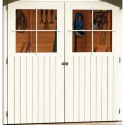 Abri De Jardin En Bois Vitrifié Gris 19mm 4.62m² Glücksburg 3 - Karibu -Jardin Soldes abri de jardin en bois vitrifie gris 19mm 462m glucksburg 3 karibu 4