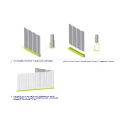 Abri De Jardin En Métal 10,9m² Silver Grey Fraser - ABSCO -Jardin Soldes abri de jardin en metal 11m silver grey absco 4