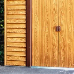 Abri De Jardin En Métal Aspect Bois 6,62m² + Kit D'ancrage - X-METAL -Jardin Soldes abri de jardin en metal aspect bois 662m kit d ancrage x metal 5