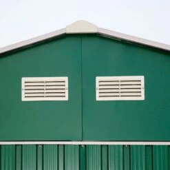 Abri De Jardin En Métal Vert Pin 7,81m² - DURAMAX + Kit D'ancrage -Jardin Soldes abri de jardin en metal vert pin 781m duramax 3