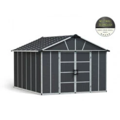 Abri De Jardin En Polycarbonate 11,7m² Avec Plancher YUKON - Palram - Canopia -Jardin Soldes abri de jardin en polycarbonate 117m avec plancher yukon palram 2