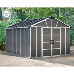 Abri De Jardin En Polycarbonate 11,7m² Avec Plancher YUKON - Palram - Canopia -Jardin Soldes abri de jardin en polycarbonate 117m avec plancher yukon palram 3