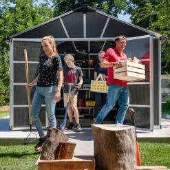 Abri De Jardin En Polycarbonate 11,7m² Avec Plancher YUKON - Palram - Canopia -Jardin Soldes abri de jardin en polycarbonate 117m avec plancher yukon palram 4