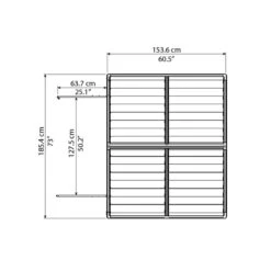 Abri De Jardin En Polycarbonate 2,65m² Skylight Deco - Palram - Canopia -Jardin Soldes abri de jardin en polycarbonate 265m skylight deco palram 3