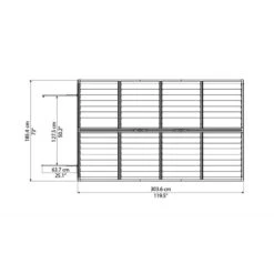 Abri De Jardin En Polycarbonate 5,28m² Skylight Deco - Palram - Canopia -Jardin Soldes abri de jardin en polycarbonate 528m skylight deco palram 3