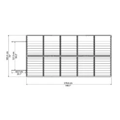Abri De Jardin En Polycarbonate 6,59m² Skylight Amber - Palram - Canopia -Jardin Soldes abri de jardin en polycarbonate 659m skylight amber palram 3