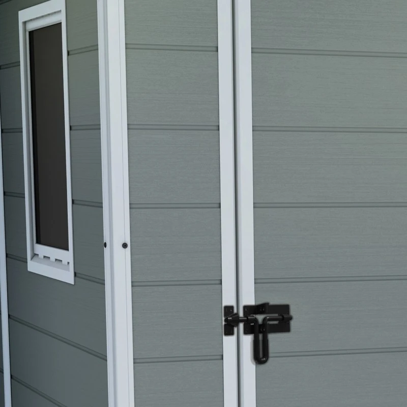 Abri De Jardin En Résine 2,5m² Premium 46 S Gris Clair + Plancher - Keter 8 Abri De Jardin En Résine 2,5m² Premium 46 S Gris Clair + Plancher - Keter – Image 6