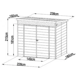 Abri De Jardin En Résine 4,10m² Anthracite Toit Monopente Skylight + Plancher - Jobu 9 Abri De Jardin En Résine 4,10m² Anthracite Toit Monopente Skylight + Plancher - Jobu -Jardin Soldes abri de jardin en resine 410m anthracite toit monopente skylight plancher jobu 1