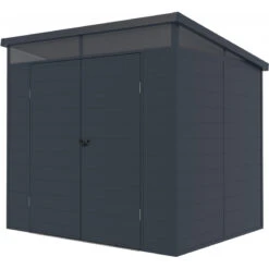 Abri De Jardin En Résine 4,10m² Anthracite Toit Monopente Skylight + Plancher - Jobu 13 Abri De Jardin En Résine 4,10m² Anthracite Toit Monopente Skylight + Plancher - Jobu -Jardin Soldes abri de jardin en resine 410m anthracite toit monopente skylight plancher jobu 5