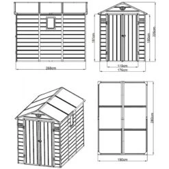 Abri De Jardin En Résine Anthracite 5,32m² + Kit De Fondation - JOBU -Jardin Soldes abri de jardin en resine anthracite 532m kit de fondation jobu 1