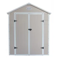 Abri De Jardin En Résine Beige 5,32m² + Kit De Fondation - JOBU 10 Abri De Jardin En Résine Beige 5,32m² + Kit De Fondation - JOBU -Jardin Soldes abri de jardin en resine beige 532m kit de fondation jobu 2