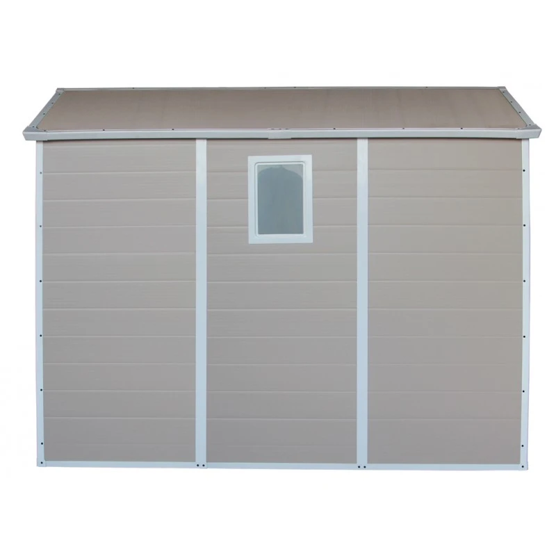 Abri De Jardin En Résine Beige 5,32m² + Kit De Fondation - JOBU 7 Abri De Jardin En Résine Beige 5,32m² + Kit De Fondation - JOBU – Image 5