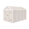 Abri De Jardin En Résine Beige 8,90m² + Kit De Fondation - JOBU