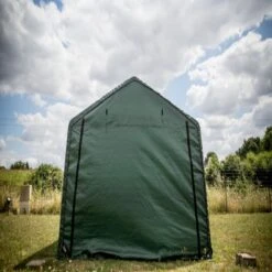 Abri De Jardin En Toile Renforcée Verte Toit 2 Pentes 13,30m² HABRITA -Jardin Soldes abri de jardin en toile renforcee verte toit 2 pentes 1330m habrita 3