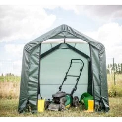 Abri De Jardin En Toile Renforcée Verte Toit 2 Pentes 3,35m² HABRITA