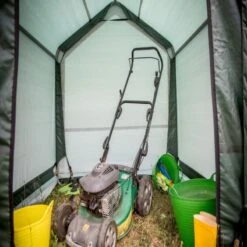 Abri De Jardin En Toile Renforcée Verte Toit 2 Pentes 3,35m² HABRITA -Jardin Soldes abri de jardin en toile renforcee verte toit 2 pentes 335m habrita 3