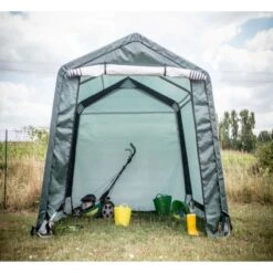 Abri De Jardin En Toile Renforcée Verte Toit 2 Pentes 9,30m² HABRITA 11 Abri De Jardin En Toile Renforcée Verte Toit 2 Pentes 9,30m² HABRITA -Jardin Soldes abri de jardin en toile renforcee verte toit 2 pentes 930m habrita 3