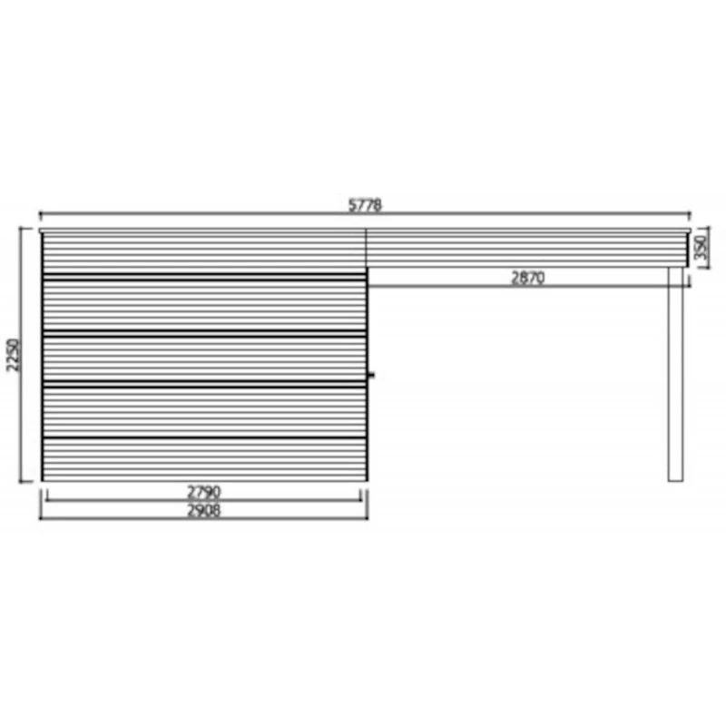 Abri De Jardin Matera 17,04m² En Bois Traité Autoclave 19mm Avec Terrasse Couverte - SOLID 4 Abri De Jardin Matera 17,04m² En Bois Traité Autoclave 19mm Avec Terrasse Couverte - SOLID – Image 2