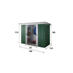 Abri De Jardin Métal 2,36m² + Kit D'ancrage Inclus - YARDMASTER -Jardin Soldes abri de jardin metal 236m kit d ancrage inclus yardmaster 3