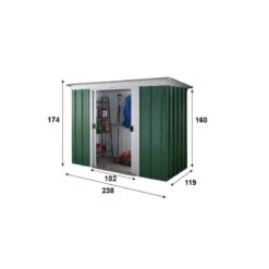 Abri De Jardin Métal 2,84m² + Kit D'ancrage Inclus - YARDMASTER -Jardin Soldes abri de jardin metal 284m kit d ancrage inclus yardmaster 2