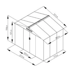 Abri De Jardin Métal 4,72m² Imitation Bois Vieilli -Jardin Soldes abri de jardin metal 472m imitation bois vieilli 2
