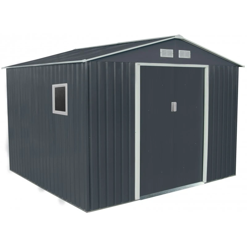 Abri De Jardin Métal 7,06m² PLUS Anthracite + Kit D'ancrage X-METAL 3 Abri De Jardin Métal 7,06m² PLUS Anthracite + Kit D'ancrage X-METAL