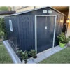 Abri De Jardin En Métal 8,84m² PLUS Anthracite + Kit D'ancrage X-METAL -Jardin Soldes abri de jardin metal 884m plus anthracite kit d ancrage x metal