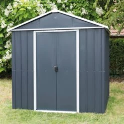 Abri De Jardin Métal Anthracite 9,03m² + Kit D'ancrage Inclus - YARDMASTER 10 Abri De Jardin Métal Anthracite 9,03m² + Kit D'ancrage Inclus - YARDMASTER -Jardin Soldes abri de jardin metal anthracite 903m kit d ancrage inclus yardmaster 2