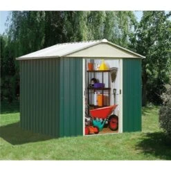 Abri De Jardin Métal Vert 9,03m² + Kit D'ancrage Inclus - YARDMASTER -Jardin Soldes abri de jardin metal vert 903m kit d ancrage inclus yardmaster 2
