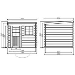 Abri De Jardin Nevers 5,66m² En Bois Massif 28mm à Toit Monopente - SOLID 5 Abri De Jardin Nevers 5,66m² En Bois Massif 28mm à Toit Monopente - SOLID -Jardin Soldes abri de jardin nevers 566m en bois massif 28mm a toit monopente solid 1