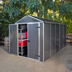 Abri De Jardin RUBICON 7m² En Aluminium Et Polycarbonate - Palram - Canopia -Jardin Soldes abri de jardin rubicon 7m en aluminium et polycarbonate palram 1 2