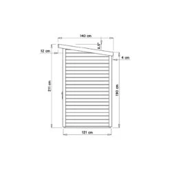Abri De Jardin Skur 1 2,19m² + Plancher Traité Peint Gris Baltic -Jardin Soldes abri de jardin skur 1 219m plancher traite peint gris baltic 3