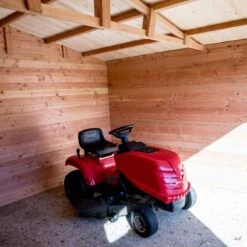 Abri De Jardin En Douglas DOMMAR 15,27m² Madriers 28mm + Couverture Onduline - HABRITA -Jardin Soldes abri dommar 1527m en madriers douglas 28mm sans plancher habrita 2