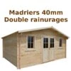 Abri En Bois Massif 19,8m² PLUS 40mm Brut Gardy Shelter -Jardin Soldes abri en bois massif 198m plus 40mm brut gardy shelter